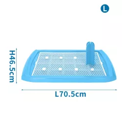 Kuweta mata dla psa szczeniaka rozmiar L 70.5x46.5cm z słupkiem - 8719138049981