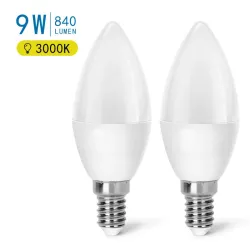 LED C37 E14 9W 2 szt. - 8433325191818