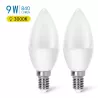 LED C37 E14 9W 2 szt. - 8433325191818