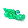 Zielony krokodyl piszcząca winylowa zabawka gryzak dla psa 14x8 cm - 8719138050192