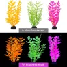 Świecąca roślina do akwarium 20cm fluorescencyjna kolorowa ozdobna - 8719138050673