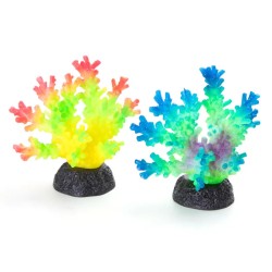 Świecący koral do akwarium 9x8cm fluorescencyjna kolorowa ozdobna - 8719138050789