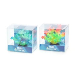 Świecący koral do akwarium 9x8cm fluorescencyjna kolorowa ozdobna - 8719138050789