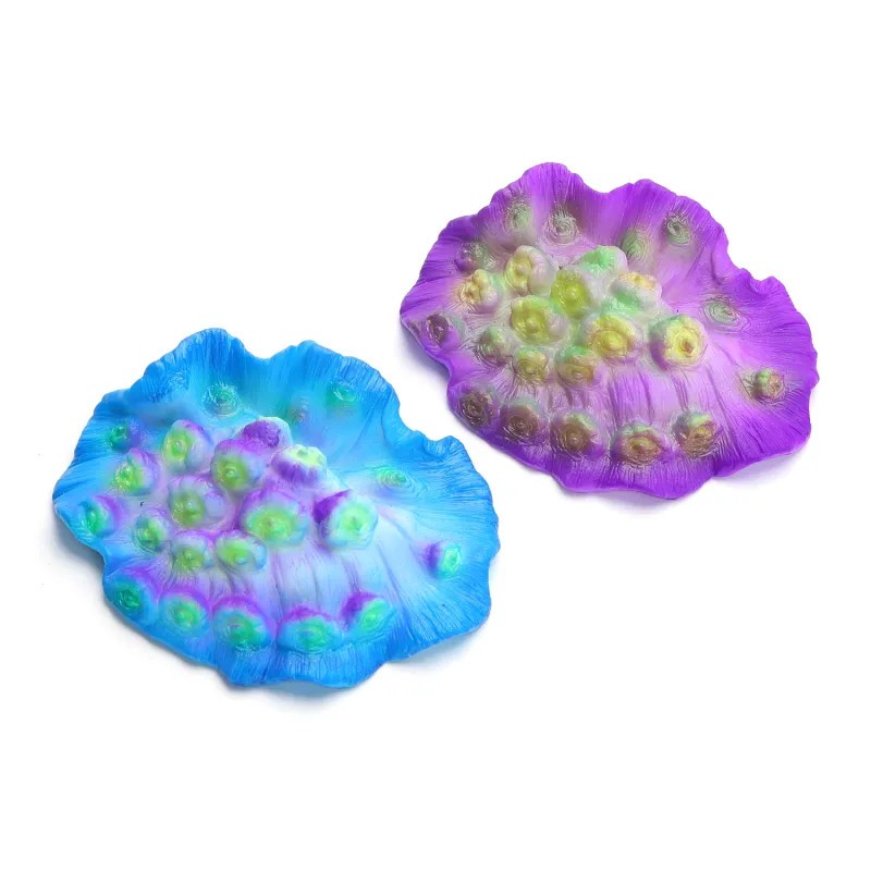 Świecący koral do akwarium 7.3x2.3cm fluorescencyjna kolorowa ozdobna - 8719138050826