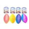 Świecąca piłka do rugby 13cm gryzak z wypustkami do czyszczenia zębów - 8719138051106