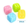 Świecąca kostka LED zabawka dla psa około 4 cm gumowa zabawka gryzak - 8719138051144