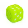 Świecąca kostka LED zabawka dla psa około 4 cm gumowa zabawka gryzak - 8719138051144