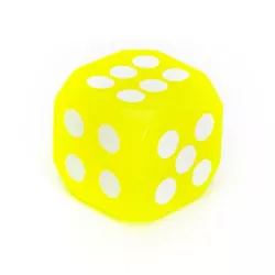 Świecąca kostka LED zabawka dla psa około 3.7 cm gumowy gryzak zabawka - 8719138051151