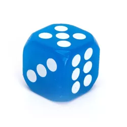 Świecąca kostka LED zabawka dla psa około 3.7 cm gumowy gryzak zabawka - 8719138051151