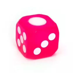 Świecąca kostka LED zabawka dla psa około 3.7 cm gumowy gryzak zabawka - 8719138051151