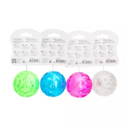 Piłka plaster miodu kula LED 5.5cm zabawka dla psa do aportowania - 8719138051175