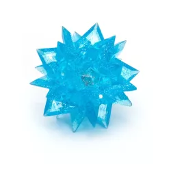 Piłka 6 cm świecąca odbijająca się kryształowa LED z kolcami do zębów - 8719138051182