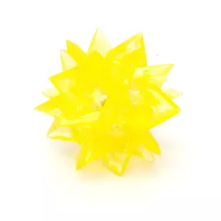 Piłka 6 cm świecąca odbijająca się kryształowa LED z kolcami do zębów - 8719138051182