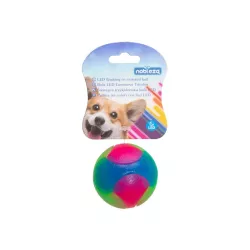 Świecąca piłka dla psa 5 cm LED Interaktywna trzy kolorowa zabawka - 8719138051199