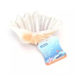 Otwarta muszla 10.5x8x4.5cm dekoracja z żywicy i kryjówka dla rybek - 8719138051304