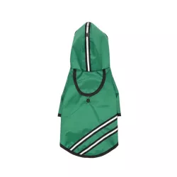 Płaszcz przeciwdeszczowy w paski z kapturem na co dzień - 8719138052516