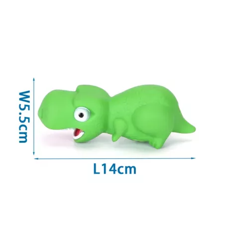 Piszcząca winylowa zabawka w kształcie dinozaura dla psa - 8719138056491