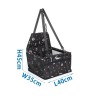 Torba transportowa samochodowa dla psa, 40×35×45cm, czarna - 8719138057665