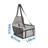Torba samochodowa do przewożenia zwierząt 40×35×45cm, szara - 8719138057689