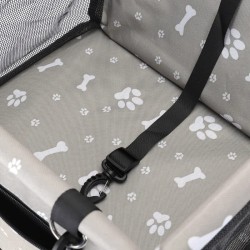 Torba samochodowa do przewożenia zwierząt 40×35×45cm, szara - 8719138057689