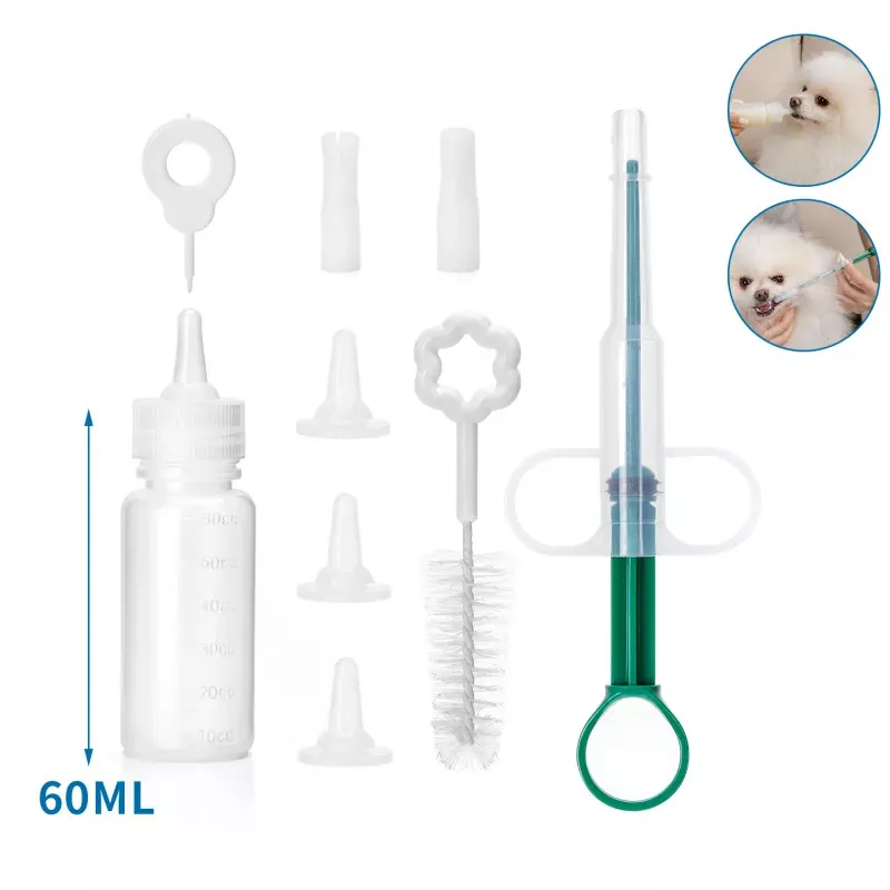 Zestaw do karmienia z pipetą podawania leków dla szczeniąt kociąt - 8719138060504