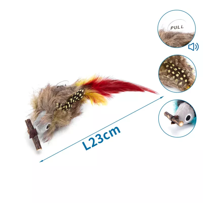 Pluszowa zabawka w kształcie zwierząt z dźwiękiem - 8719138060948