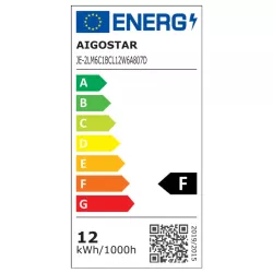 Plafon LED gwiaździsty 12W 6500K zimny, śr. 26,8 cm, wys. 6,5 cm - 8433325192983