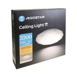 Plafon LED gwiaździsty 20W 4000K neutralny, śr. 34,5 cm, wys. 7,2 cm - 8433325193003