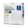 LED Lampa sufitowa z czujnikiem 12W 3000K - 8433325193683