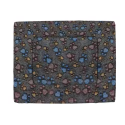 Poduszka flanelowa dwustronna w łapki, rozmiar S - 8719138130511