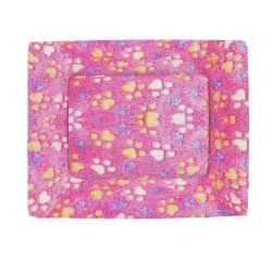 Poduszka flanelowa dwustronna w łapki, rozmiar S - 8719138130511