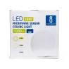 LED Lampa sufitowa z czujnikiem 18W 4000K - 8433325193720