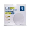 Plafon LED z czujnikiem ruchu 24W 3000K ciepły, śr. 38,5 cm, wys. 8 cm - 8433325193744