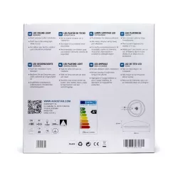 Plafon LED z czujnikiem ruchu 24W 3000K ciepły, śr. 38,5 cm, wys. 8 cm - 8433325193744