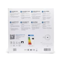 Plafon LED ściemnialny 24W 6500K zimny, śr. 38,5 cm, wys. 8 cm - 8433325193829