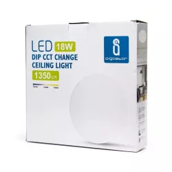 Plafon LED CCT regulowany 18W 3000-6500K, śr. 31,8 cm, wys. 8,5 cm - 8433325193836