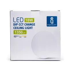 Plafon LED CCT regulowany 18W 3000-6500K, śr. 31,8 cm, wys. 8,5 cm - 8433325193836