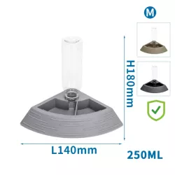Plastikowy karmnik i podajnik wody w kształcie wachlarza dla małych - 8719138140008