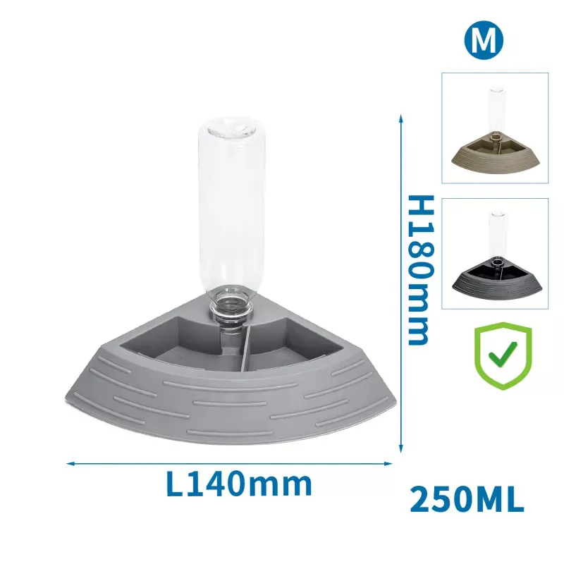 Plastikowy karmnik i podajnik wody w kształcie wachlarza dla małych - 8719138140008