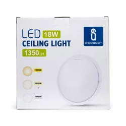Plafon LED okrągły 18W 4000K neutralny, śr. 35 cm, szeroka ramka - 8433325193867