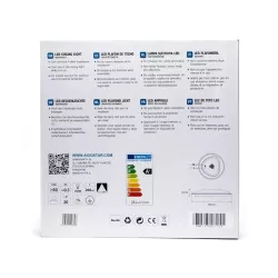 Plafon LED okrągły 24W 4000K neutralny, śr. 38 cm, szeroka ramka - 8433325193898