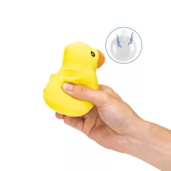 Pluszowa kaczuszka dźwiękowa zabawka dla psa do gryzienia i rzucania - 8719138165834