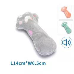 Pluszowa dźwiękowa zabawka dla psa - łapa niedźwiedzia - 8719138167852