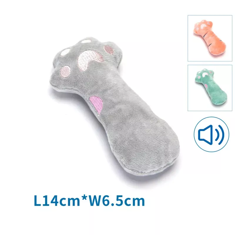 Pluszowa dźwiękowa zabawka dla psa - łapa niedźwiedzia - 8719138167852