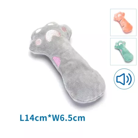 Pluszowa dźwiękowa zabawka dla psa - łapa niedźwiedzia - 8719138167852