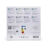 Plafon LED okrągły 18W 3000K ciepły, śr. 35 cm, srebrna ramka - 8433325193911