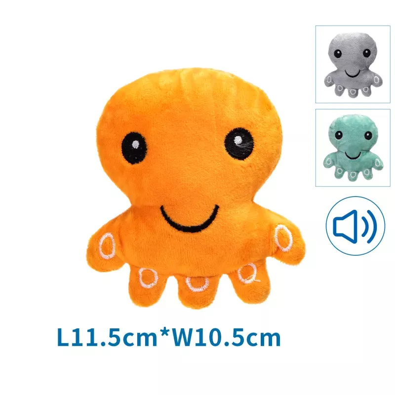 Pluszowa ośmiornica dźwiękowa zabawka dla psa go gryzienia i łapania - 8719138169870