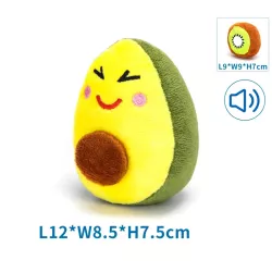 Pluszowa dźwiękowa zabawka dla psa - owoce - 8719138173914