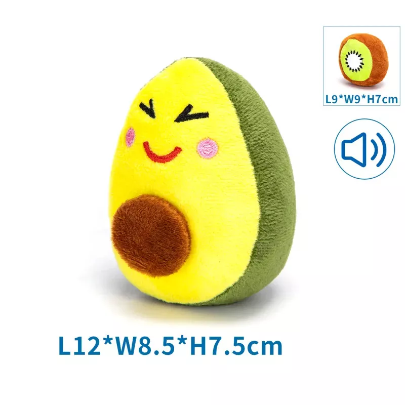 Pluszowa dźwiękowa zabawka dla psa - owoce - 8719138173914