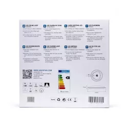 Plafon LED okrągły 18W 4000K neutralny, śr. 35 cm, srebrna ramka - 8433325193928